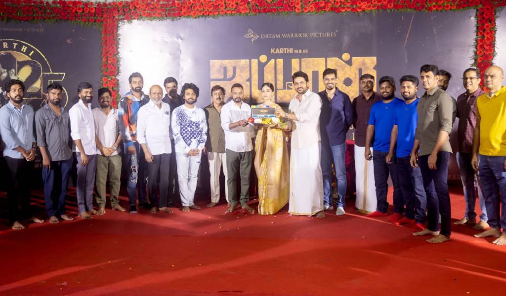 ட்ரீம் வாரியர் பிக்சர்ஸ் தயாரிப்பில் பூஜையுடன் ஆரம்பிக்கப்பட்ட கார்த்தியின் ‘ஜப்பான்’