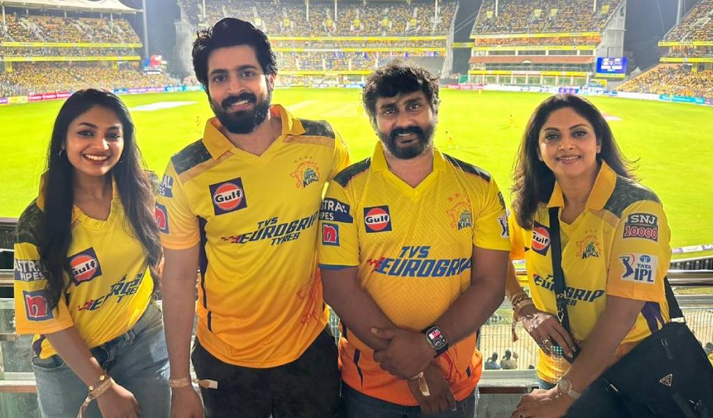 சிஎஸ்கே அணியின் வெற்றியை கொண்டாடிய ‘எல். ஜி. எம்’ படக் குழு!