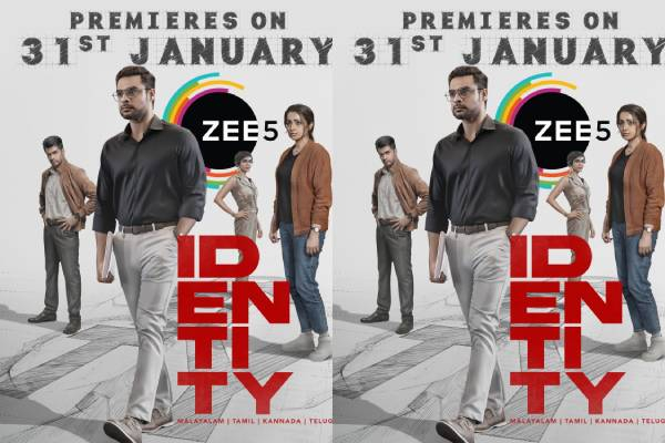 மலையாள ப்ளாக்பஸ்டர் “ஐடென்டிட்டி” உங்கள் ZEE5 தளத்தில்