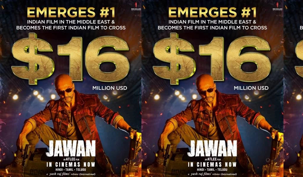 மத்திய கிழக்கில் நம்பர் 1 இந்தியப் படமாக உருவெடுத்த ”ஜவான்”