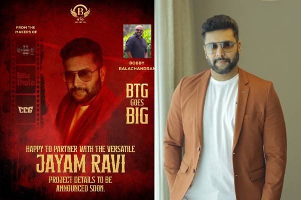 BTG Universal நிறுவனத்துடன் கைகோர்த்த ஜெயம் ரவி