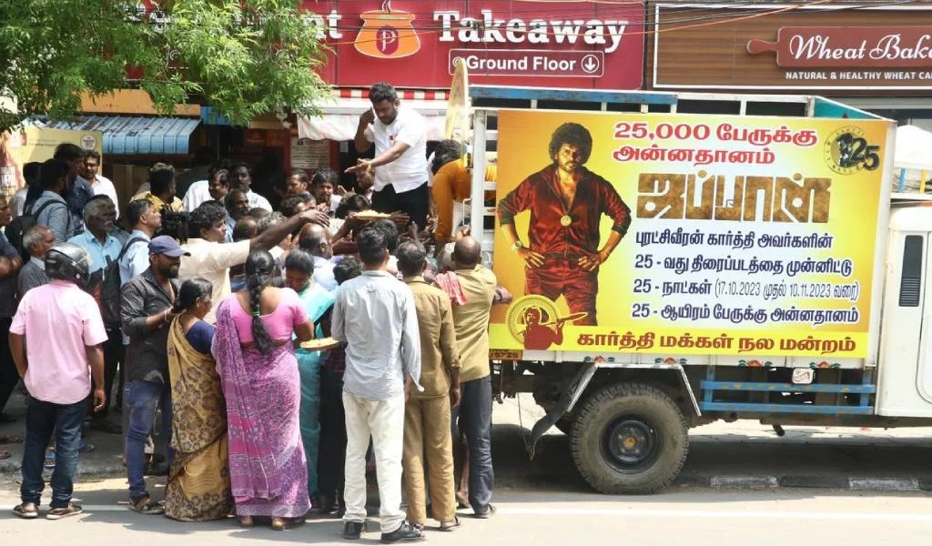 25 ஆயிரம் பேருக்கு அன்னதானம்; கார்த்தி ரசிகர்கள் தொடங்கிய திட்டம்