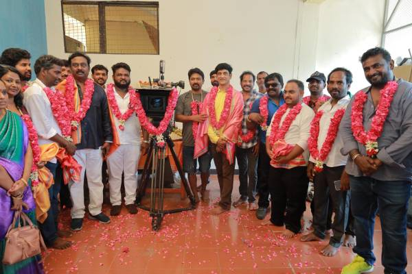 பூஜையுடன் துவங்கிய கிருஷ்ணாவின் படம்