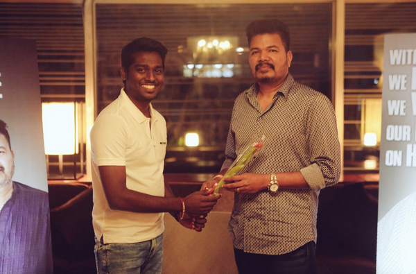 அட்லியின் உழைப்பு: ஷங்கர் பெருமிதம்