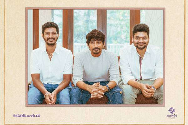 8 தோட்டாக்கள் பட இயக்குனர் ஸ்ரீ கணேஷ் இயக்கும் “சித்தார்த் 40”