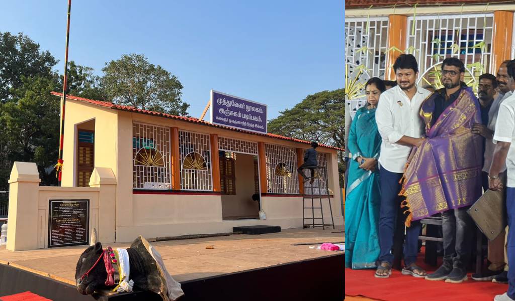 கருணாநிதி வாழ்ந்த வீட்டை தத்ரூபமாக செட் அமைத்த துரைராஜ்