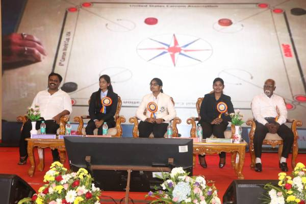 வேலம்மாள் நெக்ஸஸ் குழுமம் உலக கேரம் சாம்பியன்களுக்கு நடத்திய பாராட்டு விழா